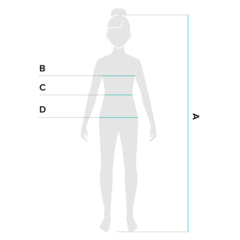 Model Size Guide kids leggings