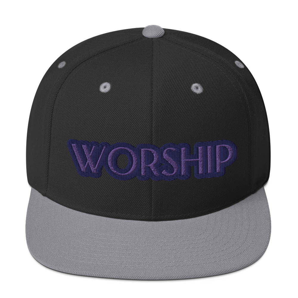 Worship Two-Tone Snapback Hat by Fitness for Worship