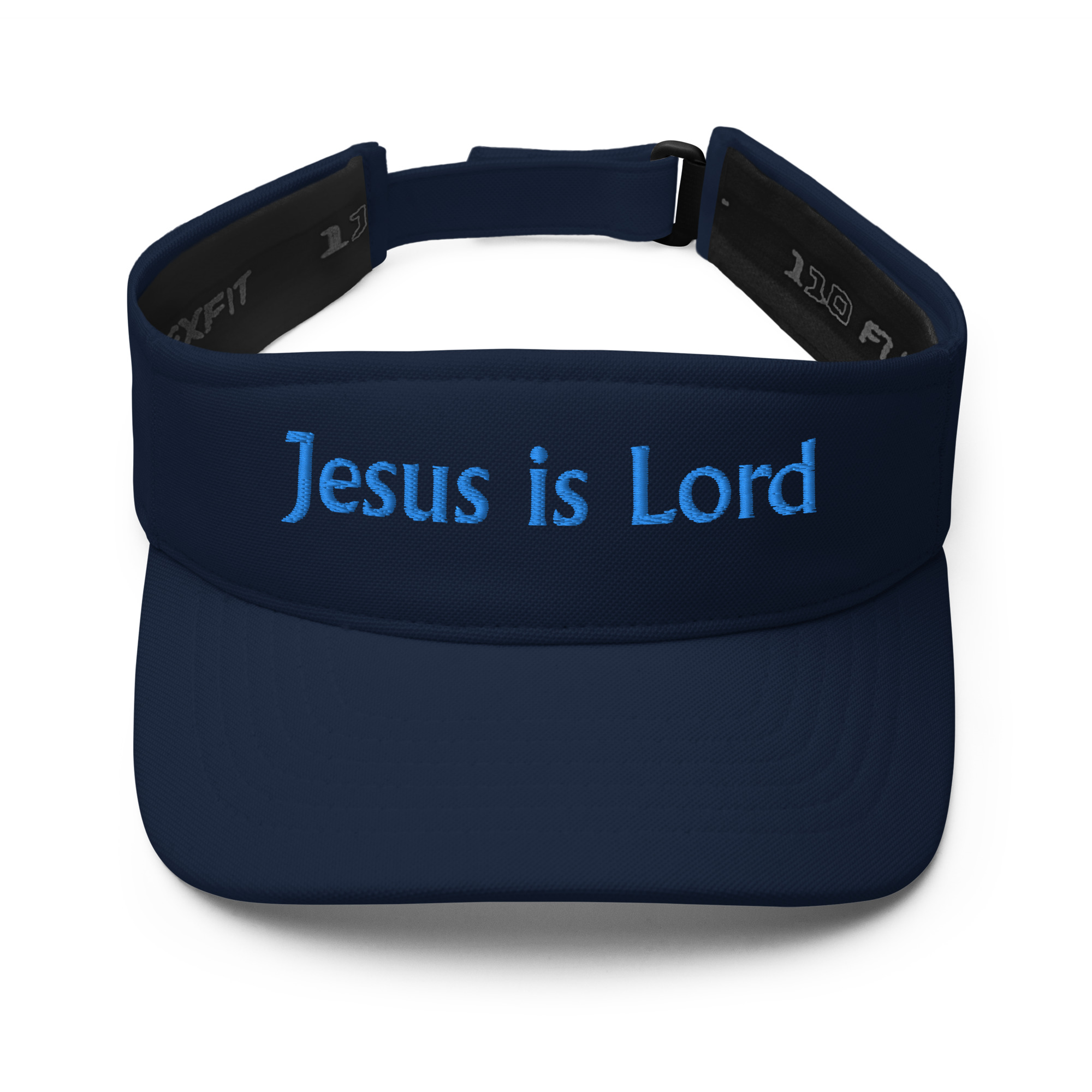 navy Jesus is Lord Visor by Fitness for Worship