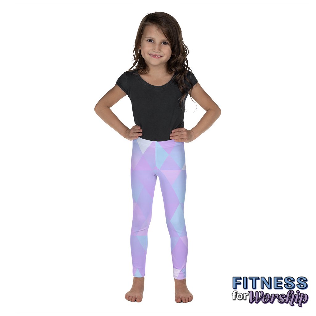 girl wearing Diamonds Leggings for Girls by Fitness for Worship