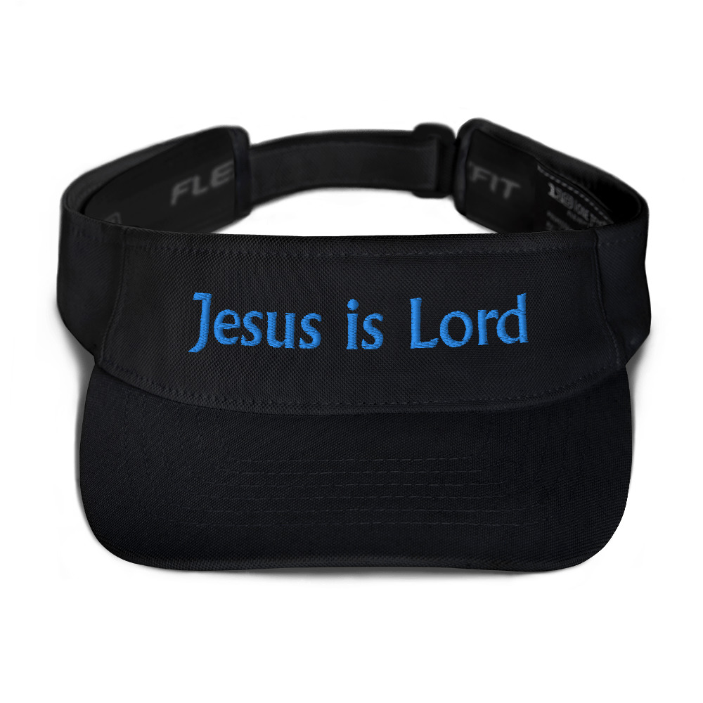 black Jesus is Lord Visor by Fitness for Worship