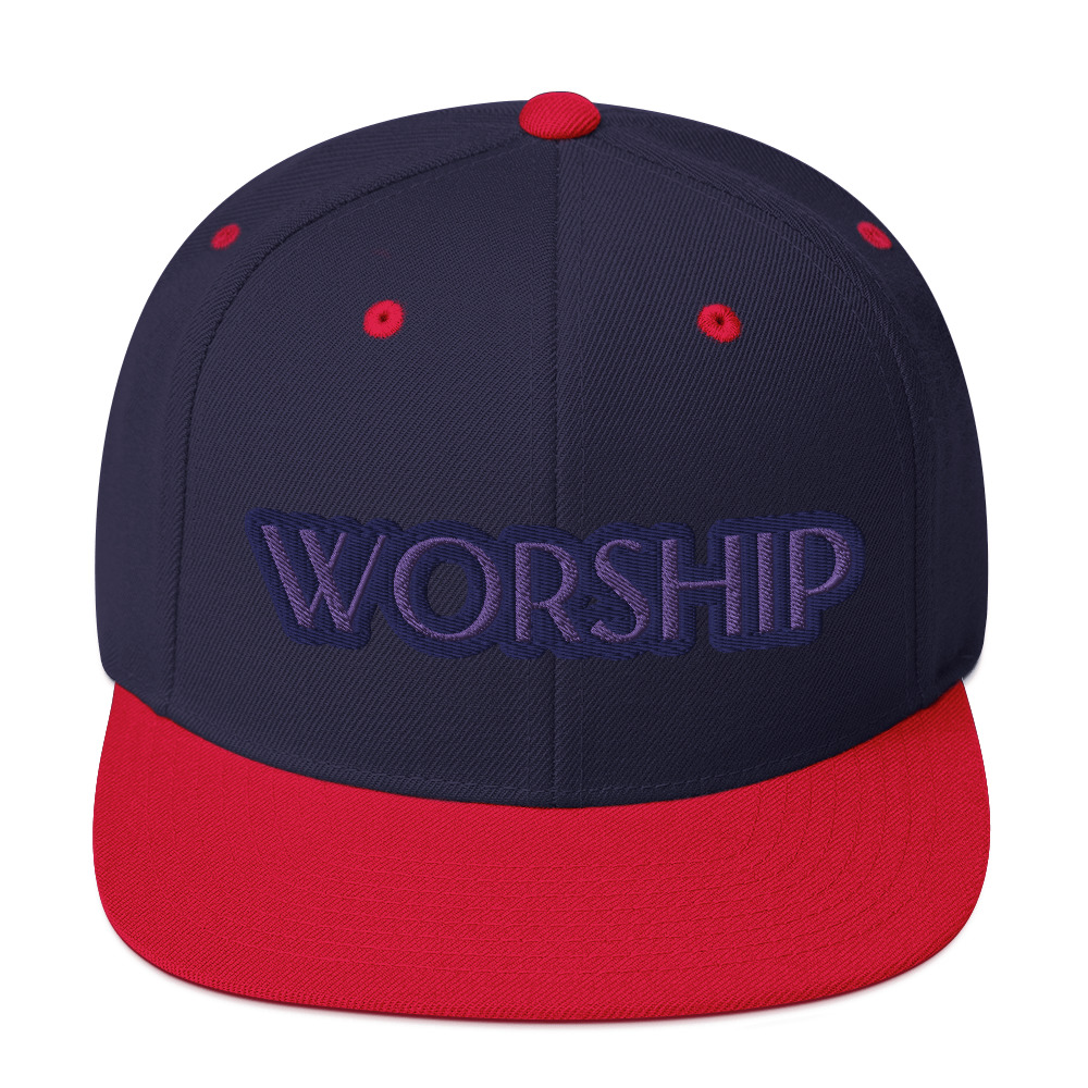 Worship Two-Tone Snapback Hat by Fitness for Worship