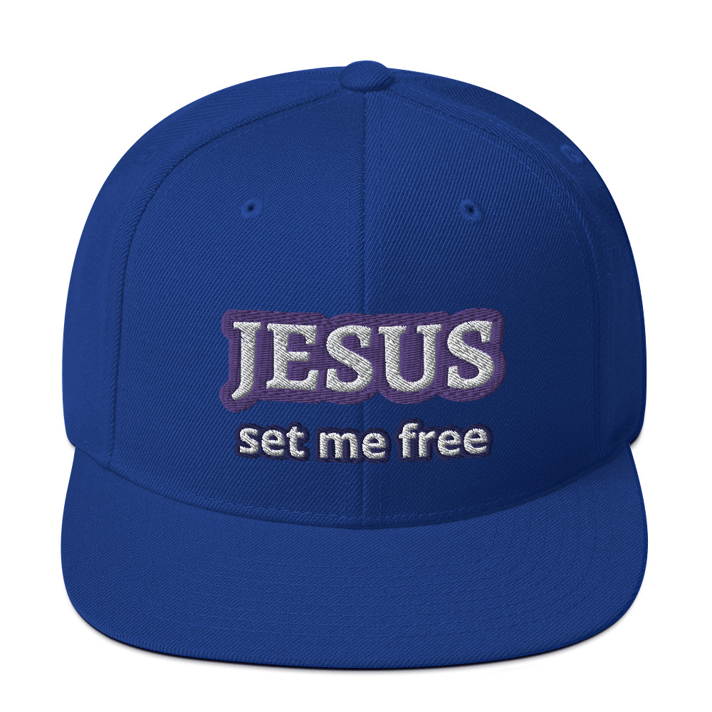 JESUS Set Me Free Snapback Hat by Fitness for Worship