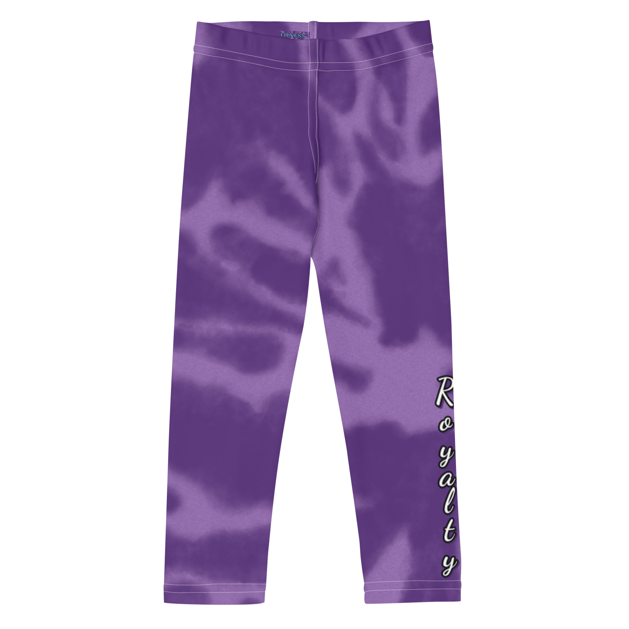 Royalty Purple Tie-Dye Leggings for Girls by Fitness for Worship