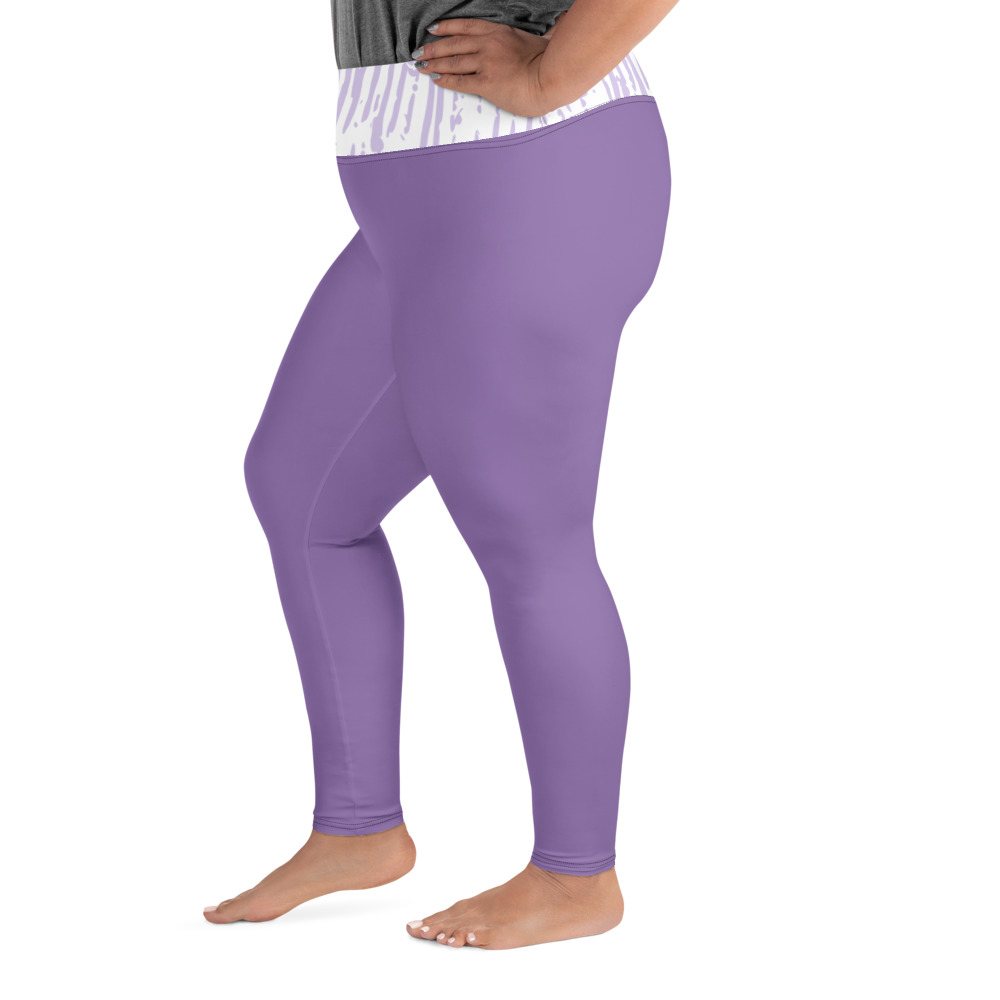 Purple Lilac High Waist Leggings for Women by Fitness for Worship