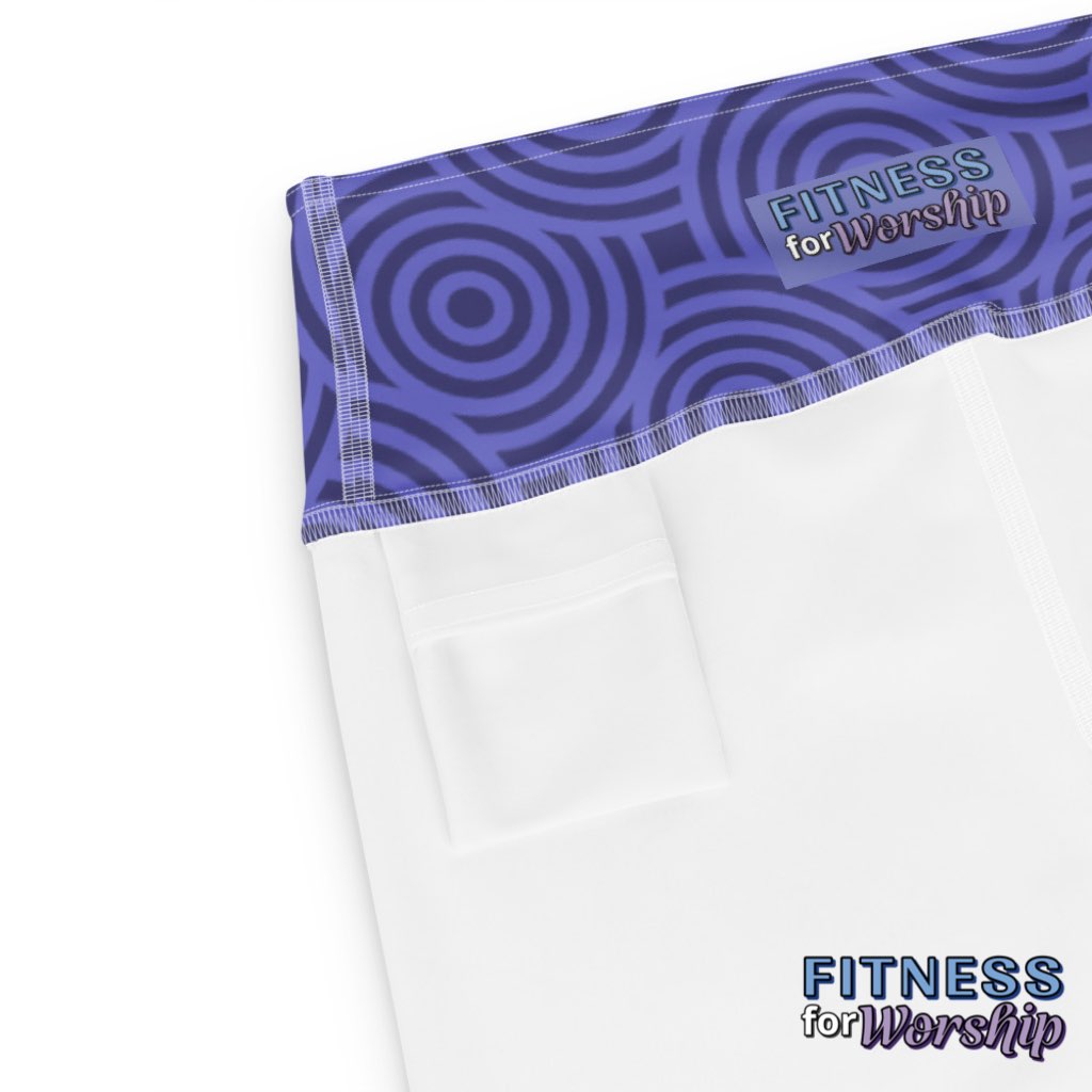 Slate Blue High Waist Leggings