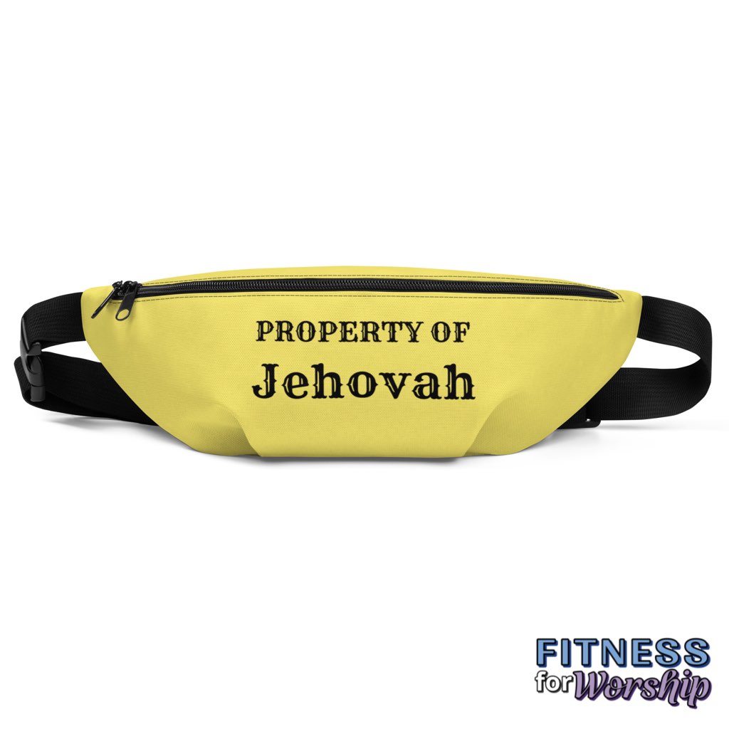 Property of Jehovah Waist Bag by Fitness for Worship