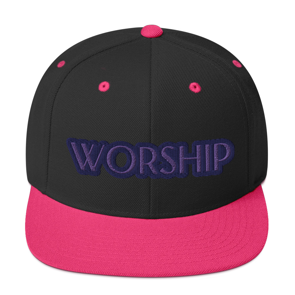 Worship Two-Tone Snapback Hat by Fitness for Worship