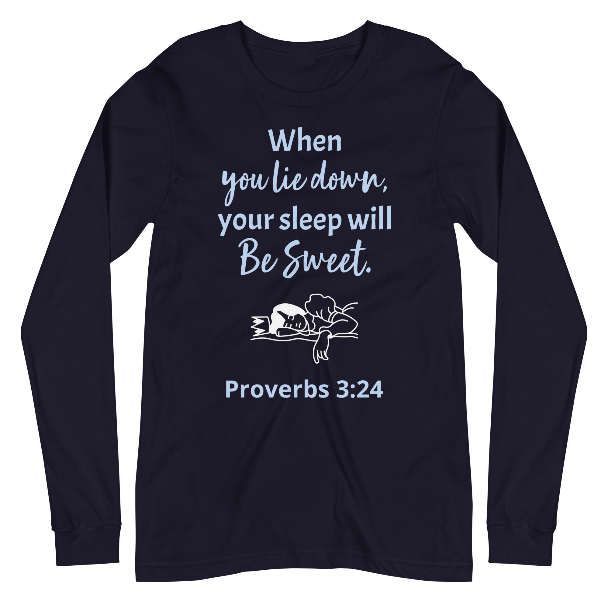"Sweet Sleep" Long Sleeve T-Shirt for Women by Fitness for Worship