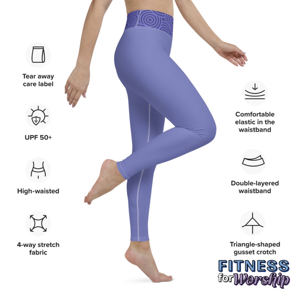 Slate Blue High Waist Leggings