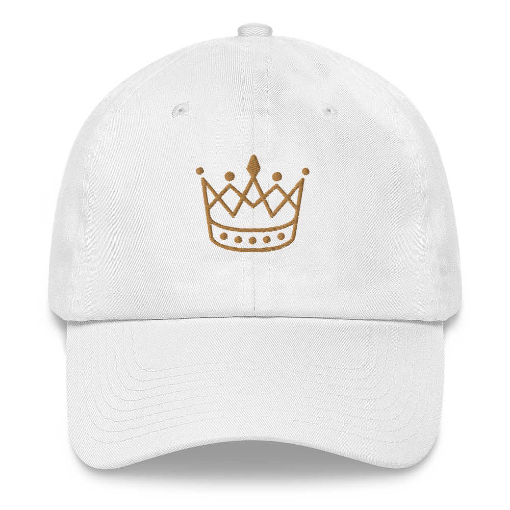 Gold Crown Dad Hat by Fitness for Worship