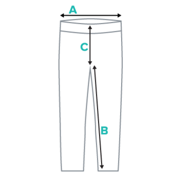 Product size guide kids leggings