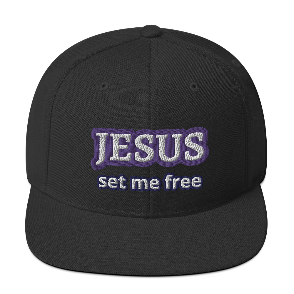 JESUS Set Me Free Snapback Hat by Fitness for Worship