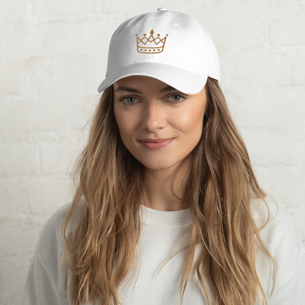 Gold Crown Dad Hat by Fitness for Worship